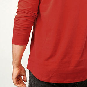 Camiseta de Hombre de Primera Calidad, 100% Algodón, Color Sólido, Corte Regular, Manga Larga, Personalizable, Diseño en Blanco, Ecológica - Product Image 5