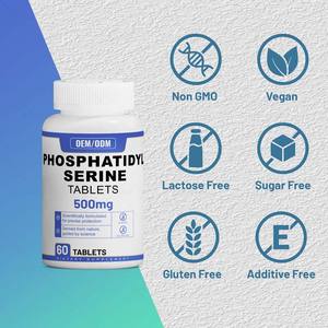 OEM脳サプリメント ホスファチジルセリン ヴィーガン脳活力 500mg ビタミン<span class=keywords><strong>B12</strong></span> ホスファチジルセリン錠剤 - Product Image 3