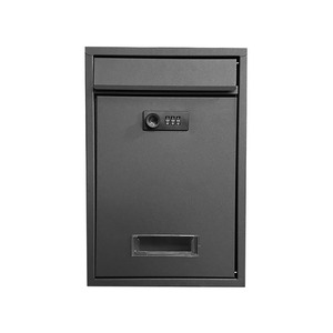 Boîte aux lettres murale en acier inoxydable antivol, étanche, résistante à la rouille, 5L, avec revêtement en poudre, pour usage domestique avec support POST - Product Image 1