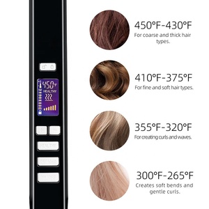 Lisseur à cheveux professionnel en titane RUCHA, chauffage rapide MCH, 450 degrés, <span class=keywords><strong>fer</strong></span> à lisser - Product Image 5