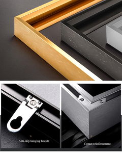 Fabbrica personalizzata piuma d'oro tela pittura piuma foglia arte della parete poster e stampe arte della parete - Product Image 6