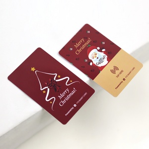 Gift Card Christmas Customize Gold Foil <b>Printing</b> Design Merry Christmas LED Cards Gift Card - Product Image 4