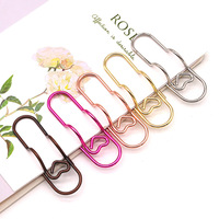 Clips de Papel Grandes en Forma de Corazón Rosa de 2.8 Pulgadas, Suministros de Oficina, Portalápices Metálico para Cuaderno