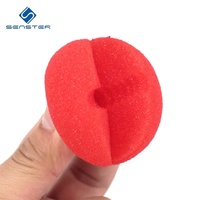 Boule en mousse de polyuréthane à cellules ouvertes personnalisée, 5 cm, boule en mousse rouge, nez de clown