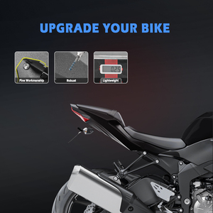 XXUN-Soporte de luz trasera para motocicleta, accesorio para placa de matrícula, eliminador de guardabarros limpio para <span class=keywords><strong>Kawasaki</strong></span> <span class=keywords><strong>ZX</strong></span> <span class=keywords><strong>6R</strong></span> <span class=keywords><strong>2019</strong></span> 2020 - Product Image 3