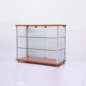 Thanh lịch <span class=keywords><strong>MDF</strong></span> kính điện thoại di động trang sức hiển thị tủ kính trưng bày bán lẻ tiếp nhận truy cập cho khói cửa hàng - Product Image 2