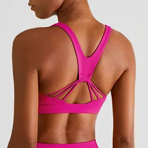 Simple design but unique pitaya colors sexy beauty back yoga bra Sport Bra Shockproof High Impact yoga top