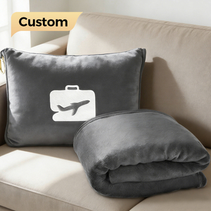 Cuscino Coperta 2-in-1 Multifunzionale in Morbido Flanella, Comodo e Portatile per Casa, Ufficio, Viaggi e Pisolini - Product Image 1