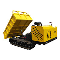 Mini Dumper Tout-Terrain Automatique et Manuel pour la Montagne, Transporteur à Chenilles Mini Type Chenille Autochargeur