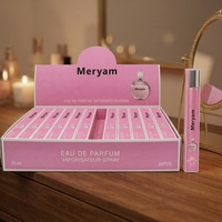 Parfum de poche unisexe en spray, flacon fin rose et violet, ensemble de présentation multicolore, pour rendez-vous décontracté ou soirée, longue tenue