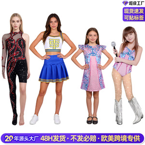 Body de manga larga transparente y elástico de Taylor Swift para mujer, ideal para escenario - Product Image 3