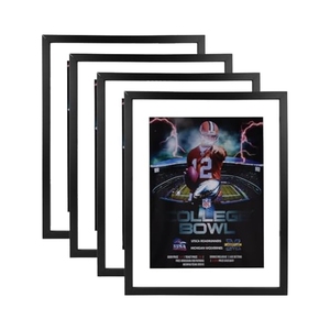 Cadre <span class=keywords><strong>photo</strong></span> en bois écologique de 8.5x11.25 pouces Cadre d'affichage pour magazines de sport classiques avec tapis pour photos et projets de bricolage - Product Image 1