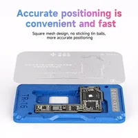 XZZ TR BGA Pochoir de Reballing Plateforme de Plantation d'Étain pour Couche Intermédiaire pour Carte Mère iPhone X-17PM Kit d'Outils de Réparation du Cadre Intermédiaire
