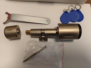 IP67 không thấm nước Thụy Sĩ thông minh xi lanh khóa rfid thẻ điện thoại NFC ttlock Bàn phím tùy chọn An ninh nhà Khóa cửa điện - Product Image 6