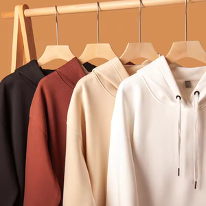 Meilleures ventes en gros : Sweats à capuche unisexes doublés en polaire Silver Fox 100 % coton 400 g/m² - Product Image 2