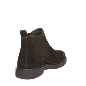 Botas de Media Caña para Hombre Geox U46H9B 00022, Estilo Chelsea de Gamuza Marrón, para Invierno - Product Image 3