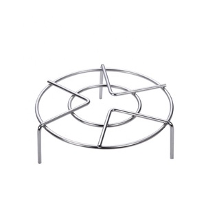 Utensilio de Cocina para Hornear, Soporte para Enfriar Pasteles, Rejilla para Asar y Cocinar al Vapor, de Acero Inoxidable de Grado Alimenticio, Redonda Plateada - Product Image 1