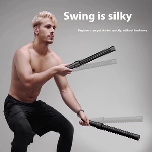 Corde de combat multifonctionnelle sans fil en acier à ressort, grande corde de lancer pour fitness, entraînement physique et sport pour hommes à domicile - Product Image 1