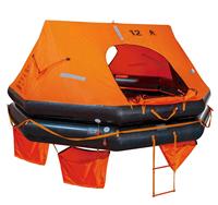Radeau de sauvetage d'urgence pour bateau marin, série ATOB, 6 à 35 personnes, type à lancer