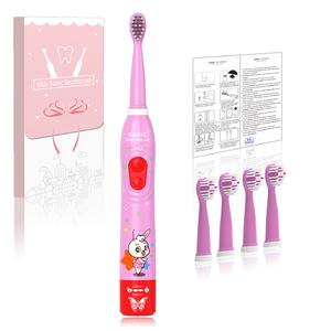 מברשת שיניים חשמלית סונית לילדים עם טיימר חכם נטענת IPX7, זיפים רכים, להלבנת שיניים וניקוי אוראלי - Product Image 5