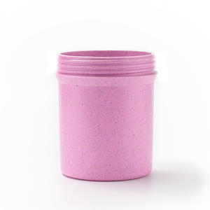 Contenants cosmétiques biodégradables en paille de blé 30g 50g 100g 200g 250g, pot rond bleu rose <span class=keywords><strong>jaune</strong></span> en paille de blé primaire - Product Image 5