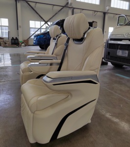 Nouveau siège universel triple pour van limousine, personnalisable, avec réglage électrique du dossier et rotation à 270 degrés - Product Image 5