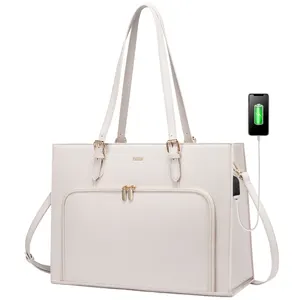 تصميم جديد من LOVEVOOK الأكثر مبيعًا حسب الطلب مصمم عصري ، حقيبة كتف كبيرة من البولي يوريثاليت ، حقائب حقيبة مع USB للنساء