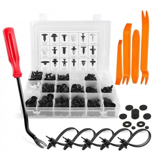 415 pièces Clips de fixation en acier au carbone <span class=keywords><strong>pour</strong></span> trous de pare-chocs de voiture, cache-trous de <span class=keywords><strong>plaque</strong></span> d'<span class=keywords><strong>immatriculation</strong></span> avant, vis de fixation en plastique, rivets, accessoires de voiture - Product Image 5