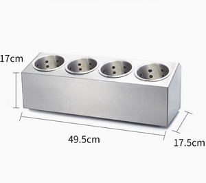 Support de rangement pour couverts en acier inoxydable, boîte à fourchettes et couteaux, équipement de buffet pour restaurant occidental - Product Image 2