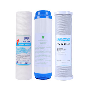 Water Filter Cartridge 10 Inch PP Cotton Activated Carbon Three Stage Pre Filter For Household Water Purifier - Product Image 1