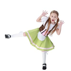 Niños niñas Oktoberfest vestido <span class=keywords><strong>de</strong></span> lujo <span class=keywords><strong>Heidi</strong></span> alemán niños cerveza mucama <span class=keywords><strong>disfraz</strong></span> bávaro Dirndl vestido - Product Image 4