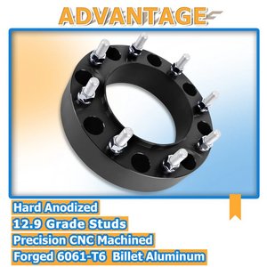 2英寸PCD 8x210轮毂中心车轮垫片适配器，适用于2011 2025雪佛兰西尔维拉多3500高清<span class=keywords><strong>DRW</strong></span> GMC 2011-2024塞拉3500高清<span class=keywords><strong>DRW</strong></span> - Product Image 5