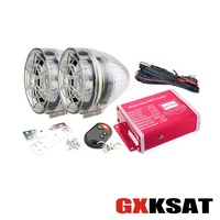 Lecteur MP3 pour moto, autoradio pour véhicule électrique, ensemble de haut-parleurs flash, étanche, antivol, alarme de sécurité