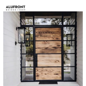 <span class=keywords><strong>Puerta</strong></span> de <span class=keywords><strong>Entrada</strong></span> Principal de Aluminio de Seguridad con Diseño Personalizado Antirrobo de ALUFRONT, <span class=keywords><strong>Puerta</strong></span> Pivotante de Seguridad para el Hogar - Product Image 2