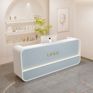 Mostrador de Recepción Moderno para Salón de Belleza y Peluquería, Precio de Fábrica, para Hotel, Centro Comercial, Tienda de Ropa - Muebles Comerciales Personalizados - Product Image 3
