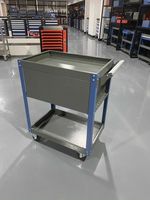 Chariot à outils à 3 tiroirs en acier laminé à froid avec étagères, chariot utilitaire robuste pour la réparation automobile et l'atelier, OEM disponible