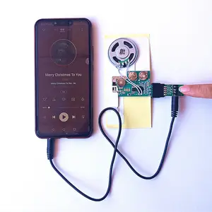 Módulo regrabable de 60 segundos en blanco, por línea de audio de ordenador, teléfono, para tarjeta de sonido personalizada, juego de audio, archivo de sonido, estudio - Product Image 1