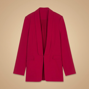 Blazer de Invierno para Mujer, Corte Holgado, Color Vino, Forro de Poliéster, Manga Larga, Servicio OEM, Precio de Fábrica - Product Image 2