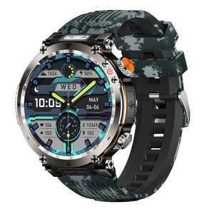 HT30 Camouflage Outdoor <strong>Smart</strong> <strong>Watch</strong> Flashlight Compass Sports IP68 Waterproof 600mAh Battery Voice Calling Unisex Worldwide - Product Image 1