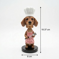 Figurines Bobblehead en Résine Personnalisables, Statues d'Animaux, Décorations et Sculptures sur le Thème de l'Art, Modèles Peints Bobble Head