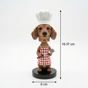 Figurines Bobblehead en Résine Personnalisables, Statues d'Animaux, Décorations et Sculptures sur le Thème de l'Art, Modèles Peints Bobble Head - Product Image 3