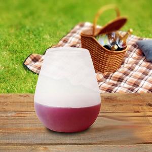 カスタム食品グレードの卵形シリコンワイングラス折りたたみ式ウォーターティーカップ壊れないビールウイスキーグラスドリンクウェアシリコンカップ - Product Image 5