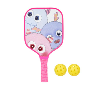 Ensemble de raquettes de pickleball pour enfants, 35x18cm, poignée antidérapante, équipement d'entraînement avec 2 balles - Product Image 2