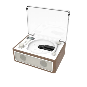 Máy nghe nhạc CD bằng gỗ với Bluetooth, đài FM và Máy nghe nhạc CD chất lượng âm thanh rõ ràng - Product Image 1