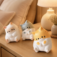 Jouet anti-stress chat en PU à remontée lente, mini jouet à presser pour la décoration de bureau et idées de petits cadeaux