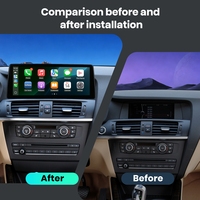 Écran HD de 12,6 pouces pour véhicule, surface anti-reflet, visible en plein soleil, moniteur de conduite sécurisé pour BMW X3 F25 2011-2013 système CIC