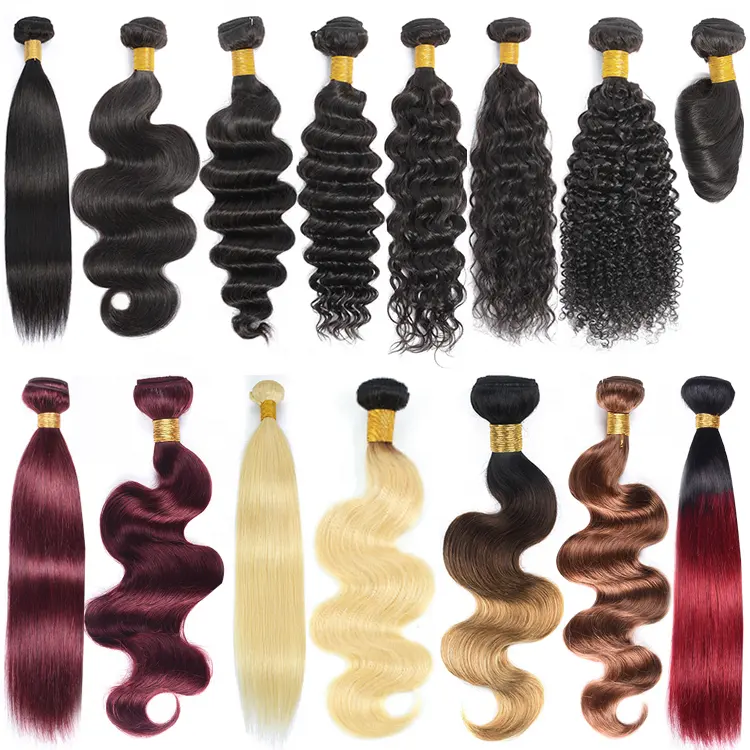 Wholesale 32-40 Inch Raw Straight Hair Weave, Peruvian 100% Human Hair Weft Super Long Mink Human hair Bundle