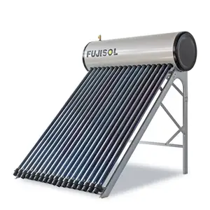 European Market Solar Energy Systems Pressurized Vacuum Tube Solar Water Heater With Heat Pipe