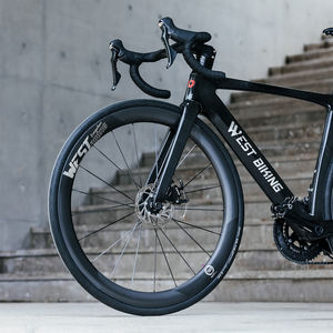 WEST BIKING-Juego <span class=keywords><strong>de</strong></span> ruedas <span class=keywords><strong>de</strong></span> fibra <span class=keywords><strong>de</strong></span> carbono para <span class=keywords><strong>bicicleta</strong></span> <span class=keywords><strong>de</strong></span> carretera, freno <span class=keywords><strong>de</strong></span> disco, radios <span class=keywords><strong>de</strong></span> carbono, 700C, <span class=keywords><strong>llanta</strong></span> abierta al vacío - Product Image 6