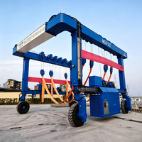 Lève-bateaux mobile hydraulique diesel 4 roues motrices de 25 tonnes avec balances intégrées pour marina